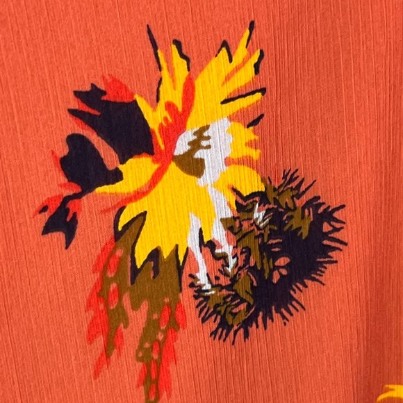 Madewell Posy Cactus Flower Dress Spiced Rose Sz 6 J0296 - Picture 5 of 12